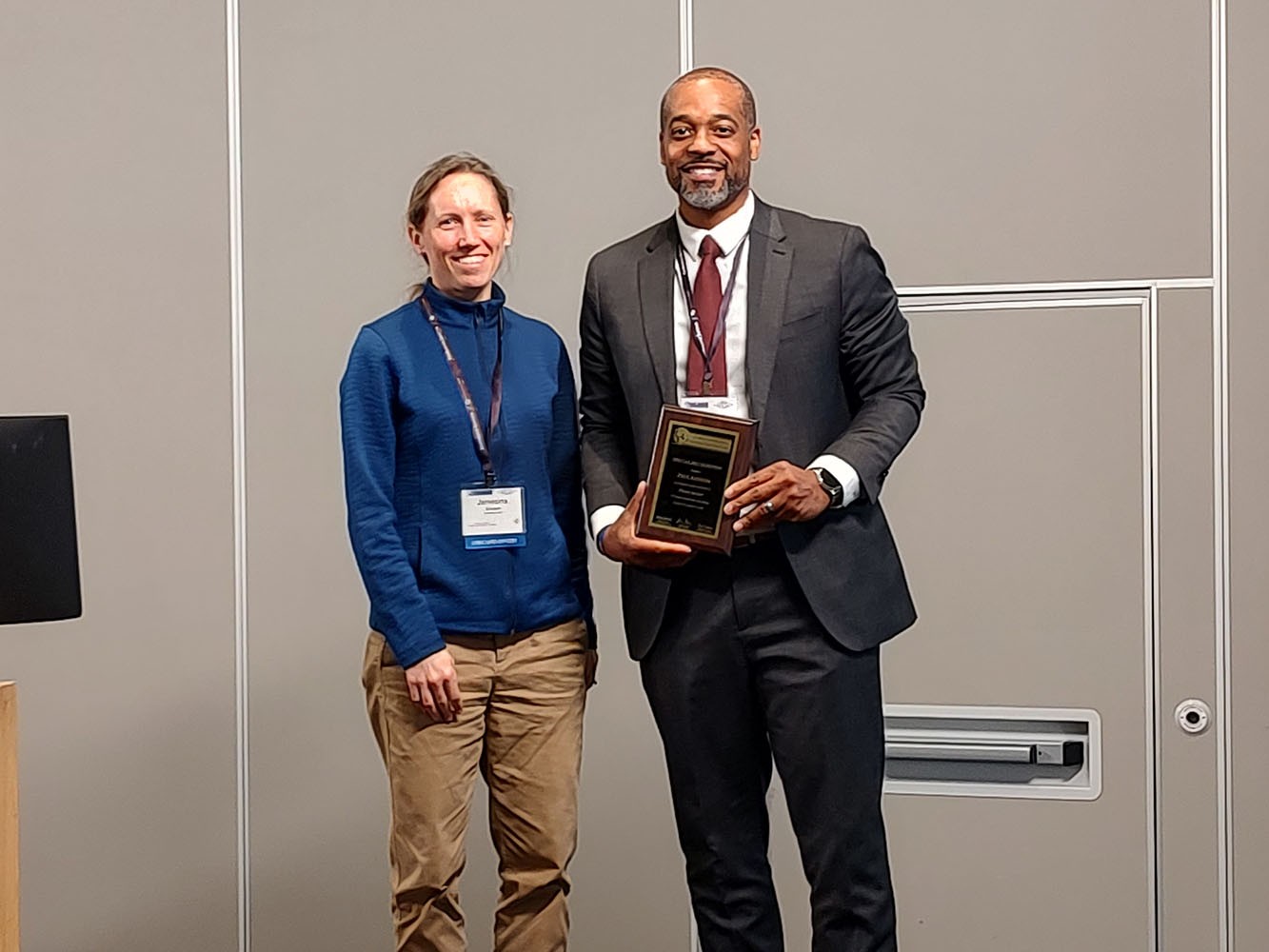 Plenary Speaker Dr. Paul Ransom, Chief of the Strategic Planning Division in the Office of Spectrum Management is recognized.